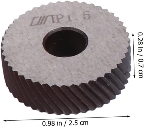 Miniatura 2 de TEHAUX Rueda de moleteado de acero de alta resistencia 4pcs Cabeza de pivote para torno Herramienta de moleteado grueso