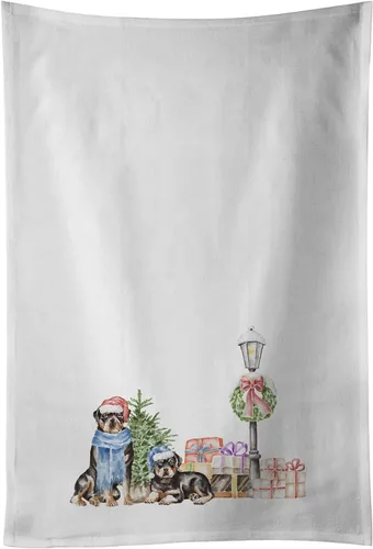 Miniatura 19 de Caroline's Treasures CK8100WTKT - Juego de 2 toallas de cocina con diseño de bulldog francés con diseño de país de las maravillas navideñas