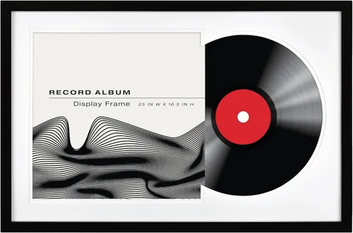 Miniatura 10 de MCS Marco Mate para Álbum de Vinilo Sencillo, Marco de 15x15 Pulgadas, Negro para Mostrar una Funda de Vinilo LP (Paquete de 1)