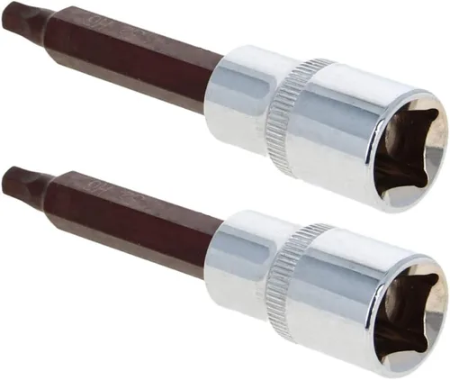 Miniatura 33 de Utoolmart 1/2-Inch Drive x T50 Torx Bit Socket S2 Acero 55mm/2.17" Longitud Auto Reparación Herramienta Listo Impacto 2 Pcs