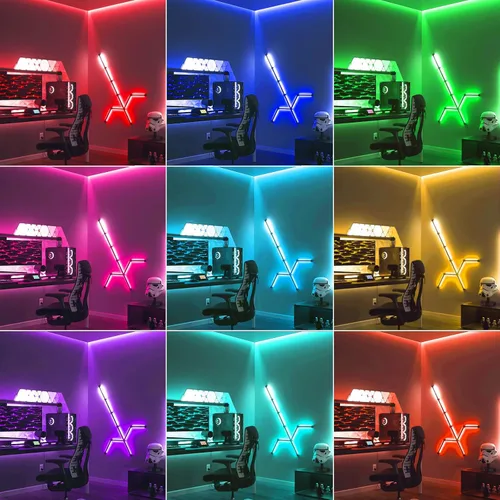 Miniatura 7 de JOYLIT Tira de luces LED COB RGB de 32.8 pies, 24 V, 8400 LED, alta densidad, sin puntos, superbrillante, IP20, no impermeable, 14 W/M, tira de luz