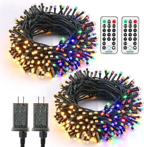 Miniatura 12 de Brizled Luces de Navidad inteligentes, 66 pies, 200 luces LED que cambian de color, aplicación y control de voz, luces de árbol de Navidad Blanco