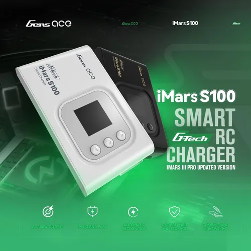 Miniatura 4 de Gens ace Imars S100 G-Tech Series 100W Lipo Cargador de batería (blanco)
