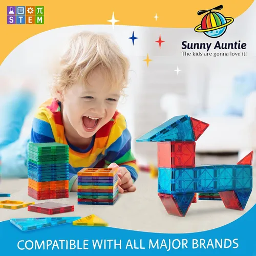 Miniatura 6 de Fichas Magnéticas 56 Piezas, Fichas Magnéticas para Niños y Niños Pequeños de 3 a 8 años, Juguete Magnético para Niños y Niñas de 3, 4, 5, 6, 7, 8