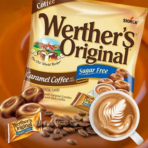 Miniatura 4 de Needzo Caramelos duros originales de chocolate y café sin azúcar, dulces dulces gourmet envueltos individualmente a granel, paquete de 2