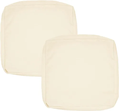 Miniatura 66 de FLYMEI Patio Cushion Covers 16x16x2.5 Waterproof Outdoor Cushion Cover Replacement 1Packs Outdoor Seat Cushion Slipcover for Rattan Chair Sofa, Beige
