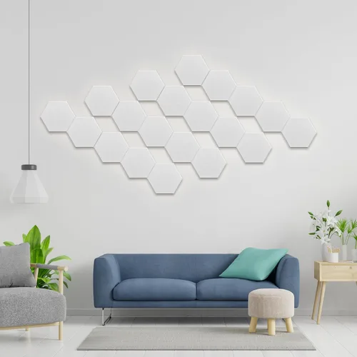 Miniatura 5 de Paneles Acústicos Hexagonales - Paquete de 12 Paneles de Absorción de Sonido de Alta Densidad de 12"X10"X0.4" para Reducción Mejorada de Ruido