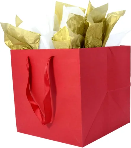 Miniatura 17 de JUNESHE Bolsa de regalo cuadrada negra grande con asas y papel de seda, 9.84 pulgadas, gran envoltura de regalo gigante para cumpleaños, boda
