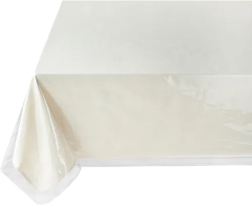 Miniatura 11 de Benson Mills - Mantel de plástico transparente resistente, 100% impermeable y a prueba de derrames de aceite, de PVC de vinilo, cuadrado, para mesas