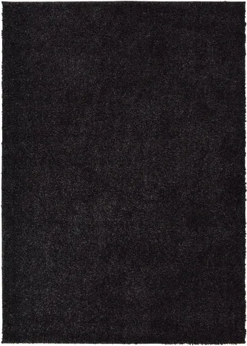 SOHO Shaggy Collection - Alfombra de pelo largo de color liso, 7 opciones de color (negro antracita, 2 x 3)