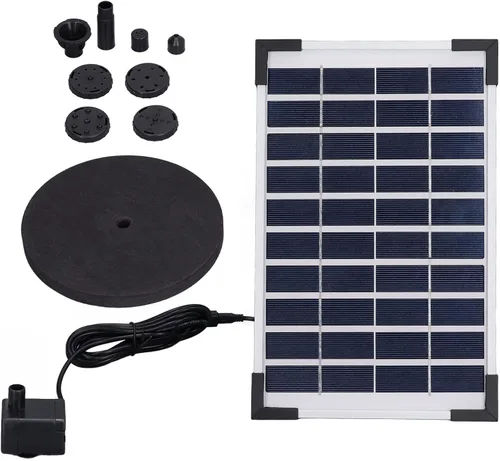 Miniatura 6 de Solar Water Well Well, 10V, 5W, Solar Fountain Set, Floating Solar Fountain Water Pump Set for Gardens, Swimming Pools, Aquariums, Aquariums