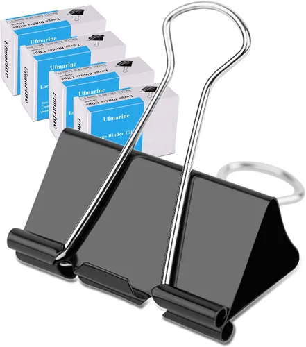 Miniatura 11 de Ufmarine Clips de carpeta extra grandes de 2 pulgadas, (40 piezas) clips de papel grandes para oficina