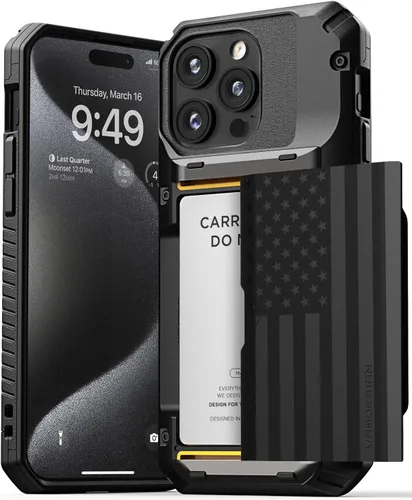 Miniatura 34 de VRS DESIGN Damda Glide Pro - Funda para iPhone 13 Pro, resistente funda semiautomática [4 tarjetas] con soporte para ranura para tarjetas compatible