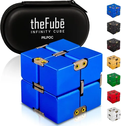 Miniatura 24 de PILPOC - Cubo para la ansiedad theFube, Dodecágono con 12 lados – Cubo para la ansiedad de alta calidad con funda de transporte exclusiva, duradero