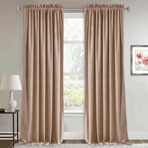 Miniatura 31 de RYB HOME Cortinas de terciopelo verde oliva de 72 pulgadas de largo, cortinas opacas con aislamiento térmico, tratamiento de ventana, decoración