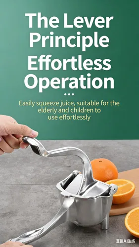 Exprimidor manual de cítricos, exprimidor grande de limón, prensa de frutas de mano de hierro fundido de metal con principio de palanca para un