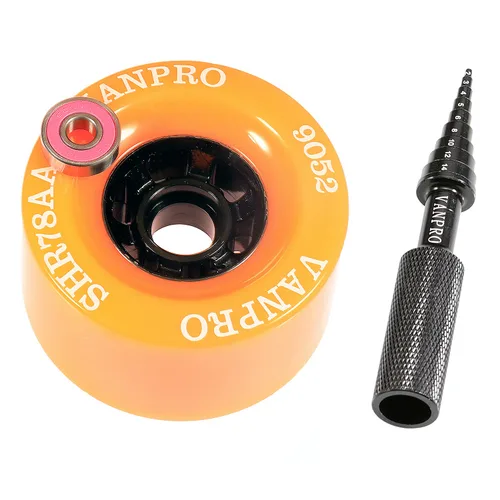 Miniatura 6 de Vanpro 608RS 608ZZ - Juego de rodamientos de rodamientos de patineta, acero de alto carbono (gris nieve, paquete de 16)