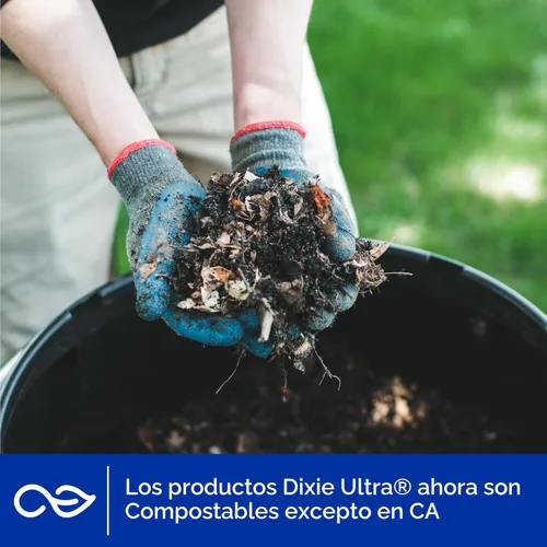 Miniatura 5 de Dixie Ultra, Cuencos de papel grandes, 20 onzas, 150 unidades (6 paquetes de 25 cuencos), aptos para microondas, compostables, cuencos desechables
