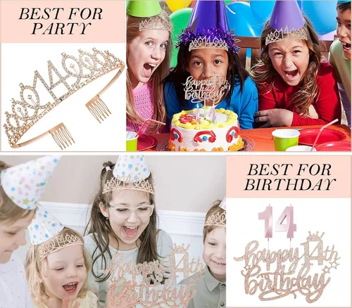 Miniatura 15 de Decoraciones de cumpleaños de 30 años para ella, banda y corona de cumpleaños de 30 años, adorno para pastel de cumpleaños y velas, tarjeta