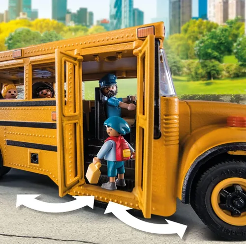 Miniatura 8 de Playmobil Autobús escolar con accesorios y 4 figuras