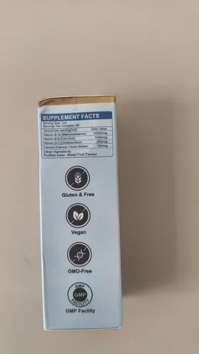 Miniatura 8 de Gotas líquidas de vitamina B12 sublinguales de 10,000 mcg, fórmula única con D3, B9 (ácido fólico), calcio, energía de apoyo, corazón, estado