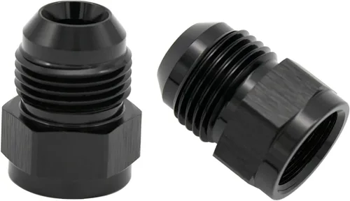 Miniatura 17 de 1/8 NPT hembra a -3 AN AN3 macho Flare Thread Expander adaptador Expander Accesorios de manguera Aluminio Negro