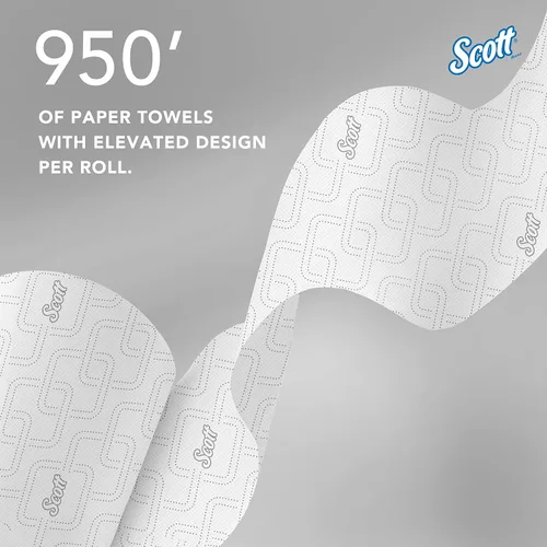 Miniatura 10 de Scott Professional - Rollos de papel toalla de alta capacidad, a granel (02001), de papel duro enrollado, diseño elevado, bolsillos de absorción