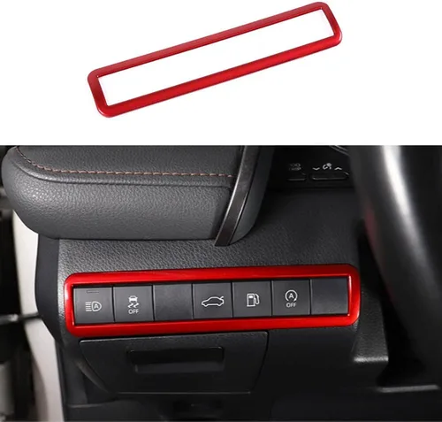 Miniatura 15 de Panel de control de la manija de cambio, 1 unidad, decoración interior del automóvil, accesorios para interiores de automóviles, accesorios para Rojo