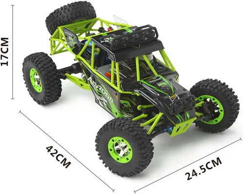 Miniatura 7 de WLtoys Coches RC escala 1/12 2.4G 4WD de alta velocidad eléctrico todo terreno todoterreno Rock Crawler escalada Buggy RTR para niños y adultos