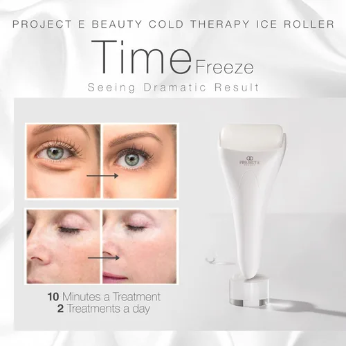 Miniatura 7 de The Ice Roller de Project E Beauty Tratamiento de crioterapia Masaje facial Reduce la hinchazón debajo de los ojos, ojeras Dolor muscular