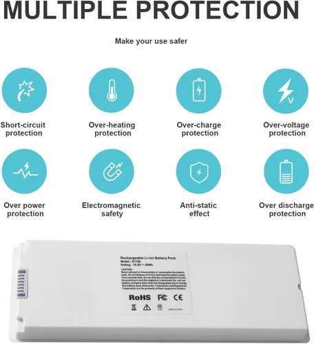 Miniatura 2 de Batería A1181 mejorada compatible con Apple MacBook A1185 de 13 pulgadas
