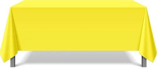 Miniatura 78 de Pomp Mantel Premium de Poliéster de 60" x 84" en Color Amarillo Plátano Tela Fácil de Cuidar, Resistente a Arrugas y Manchas Para Mesa Banana