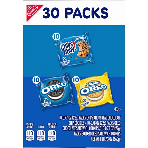 Miniatura 14 de NABISCO Sweet Treats - Paquete variado de galletas OREO, Variedad de galletas Nabisco Sweet Treat, 30