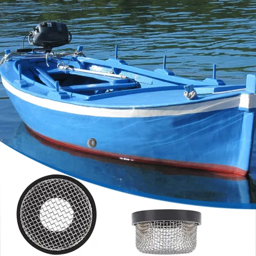 Miniatura 3 de Filtro de malla de acero inoxidable, compatible con bomba Livewell, se adapta a ¾ pulgadas - 14 hilos hembra, mejora el filtrado y la aireación