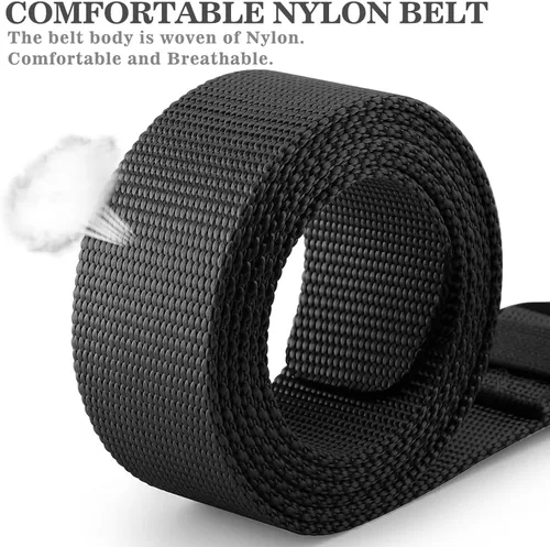 Miniatura 5 de Cinturón táctico, cinturón militar de nailon para hombres, con hebilla de liberación rápida resistente, cinturón de policía utilizado