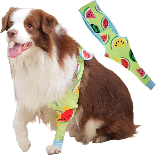 Funda de recuperación de pierna delantera para perro, funda única para evitar lamer, arañazos y mordeduras, alternativa al collar de cono para Sweet