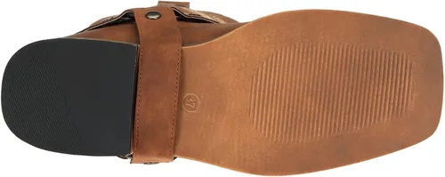 Miniatura 4 de SheSole Botas vaqueras con punta cuadrada para mujer, estilo vaquero, pantorrilla ancha, zapatos occidentales a la moda