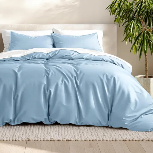 Miniatura 35 de Bare Home - Funda de edredón de ropa de cama extra larga - Colección premium de 1800 hilos súper suave - Funda de edredón ligera y fresca - Ropa