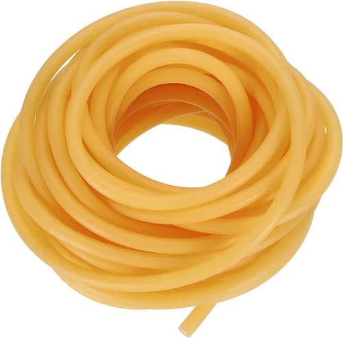 Miniatura 23 de uxcell Tubo de goma de látex natural, 1/4 pulgadas de diámetro interior x 3/8 pulgadas de diámetro exterior de 32.8 pies, manguera de goma elástica