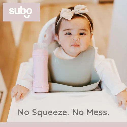 Miniatura 9 de Subo Baby Food Bottle Alimentador automático para bebés sin ensuciar Diseño libre de apretar para purés, batidos, yogur, avena o líquidos Musk