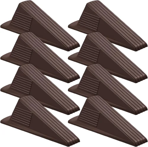 Miniatura 9 de Frienda 4 Piezas Topes de Puerta Jumbo Resistentes Tope de Puerta Alto hasta 2 pulgadas Cuña Alta TPR Cuña Grande Apilable Gran Tope de Goma