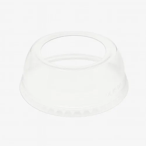 Tapa de cúpula de orificio ancho, tapas de plástico PET de 3.858 in de diámetro [caja de 1000 unidades]