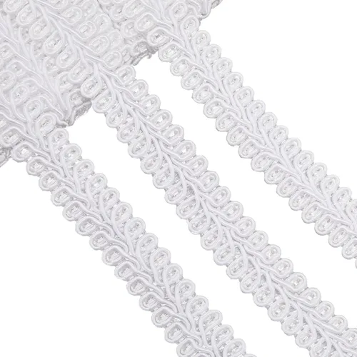 Miniatura 8 de Jutom Gimp - Trenza de 1/2 pulgada, 20 yardas, tejido de poliéster, adorno decorativo para disfraces, manualidades, costura, cortina, decoración