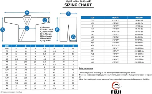 Miniatura 2 de FUJI BJJ Gi - Brazilian Pride Ediditon - Jiu Jitsu brasileño Gi con cinturón blanco