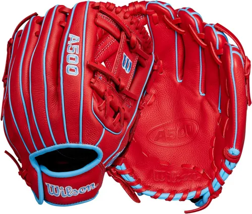 Miniatura 10 de Wilson A500 Adult + Youth Baseball Glove + Mitt Sizes 10.5" - 12.5" Right + Left Hand Throw Multiple Styles