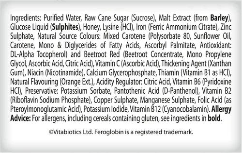 Miniatura 3 de Vitabiotics Organic Feroglobin Liquid 16.9 fl oz