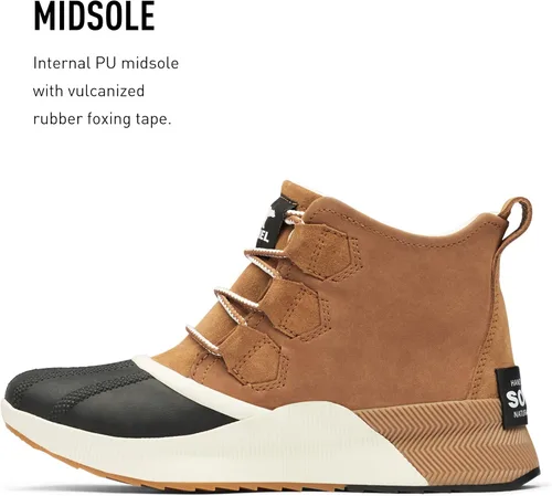 Miniatura 3 de SOREL Out 'N About III botas clásicas para mujer, de gamuza y piel impermeables, botas de invierno