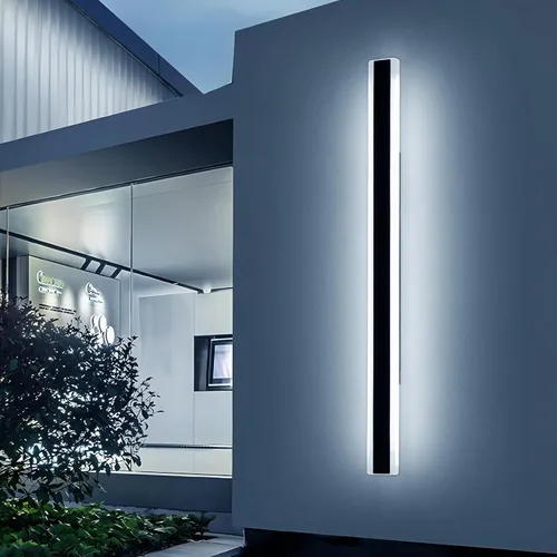 Miniatura 13 de Luces de Pared Modernas para Exterior de Casa, Apliques de Pared al Aire Libre de 23.6 Pulgadas, 3 Luces Color 3000K/4500K/6000K, Resistente al Agua
