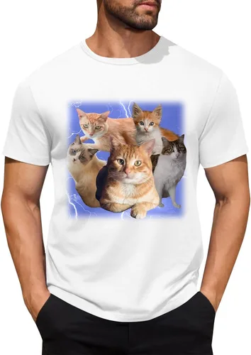 Camisetas personalizadas para hombre, camiseta personalizada con fotos, imagen de mascota, camiseta unisex, diseña tu propio regalo divertido de