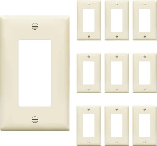 Miniatura 28 de ENERLITES - Placas decorativas de pared para interruptor de luz o toma de corriente, acabado brillante, tamaño intermedio, 2 bandas, 4.88 x 4.92